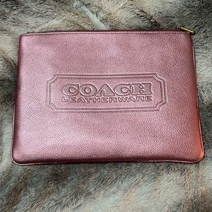 Coach clutch/ tech bag